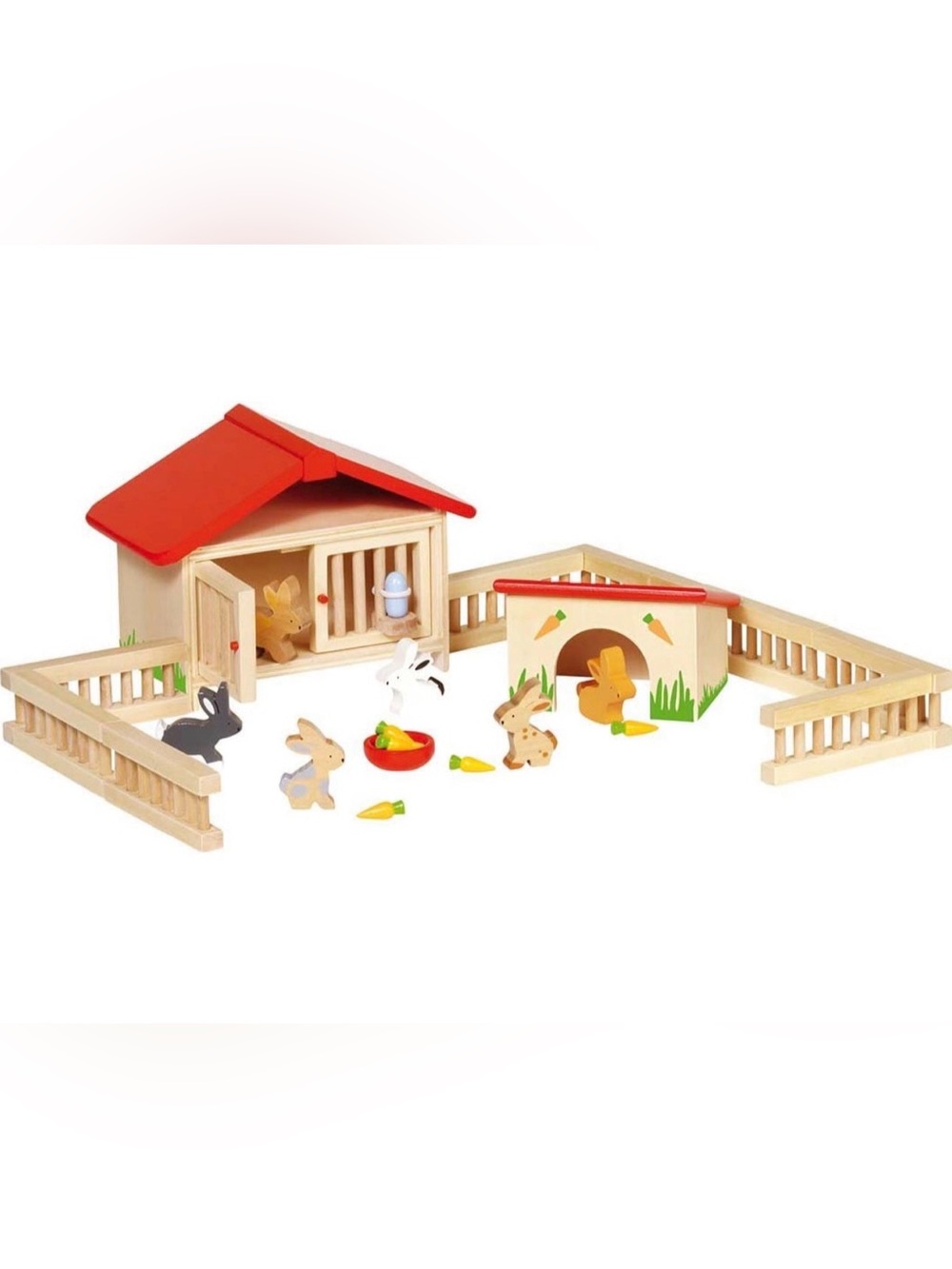 Goki Wooden Rabbit Hutch
